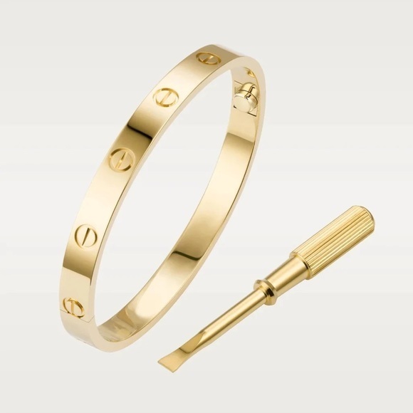 Generic Love Bangle Bracelet with Screwdriver in Gold